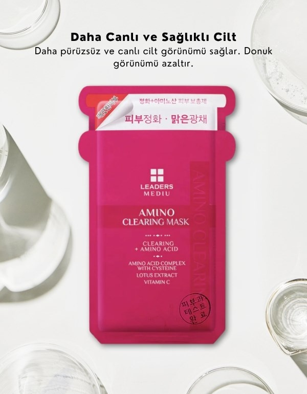 Mediu Amino Clearing Mask | Nemlendirici ve Aydınlatıcı Kağıt Maske