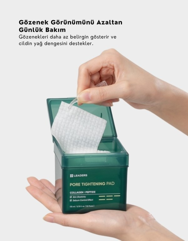 Pore Tightening Toner Pad | Gözenek Sıkılaştırıcı Tonikli Ped | 50 Adet	