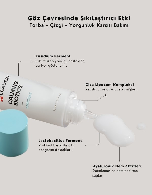 Calming Biotics Ampoule | Cilt Bariyer Onarımını Destekleyen Yüz Bakım Ampulü | 30ml	