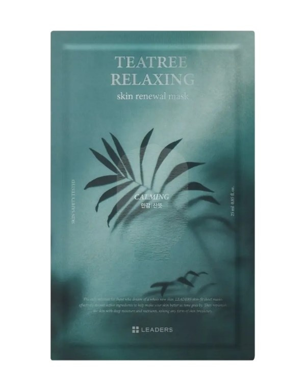 Teatree Relaxing Skin Renewal Mask | Akneye Eğilimli Ciltler İçin Çay Ağacı Özlü Rahatlatıcı Kağıt Maske