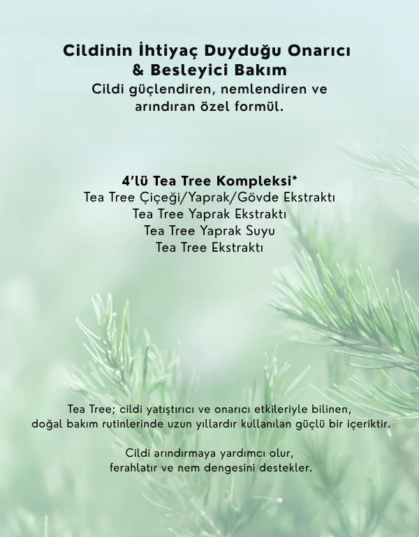 Teatree Relaxing Skin Renewal Mask | Akneye Eğilimli Ciltler İçin Çay Ağacı Özlü Rahatlatıcı Kağıt Maske