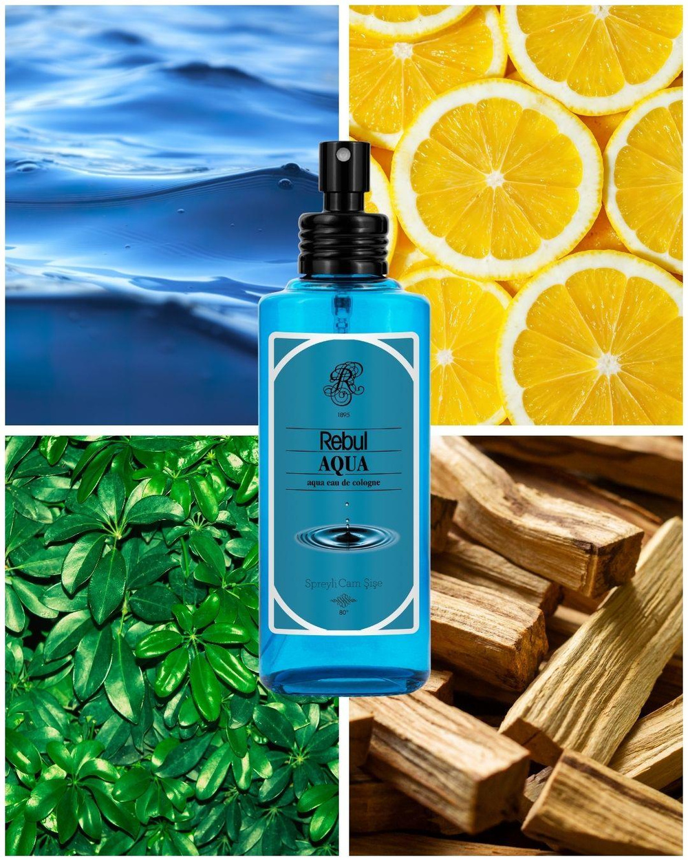 Rebul Aqua EDC Kolonya 100 ml Cam Şişe
