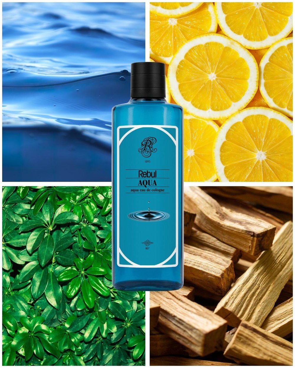 Rebul Aqua EDC Kolonya 250 ml Cam Şişe