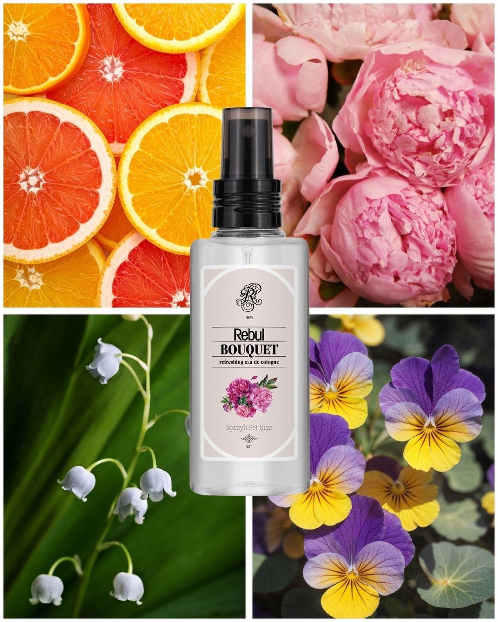 Rebul Bouquet EDC Kolonya 125 ml Pet Şişe
