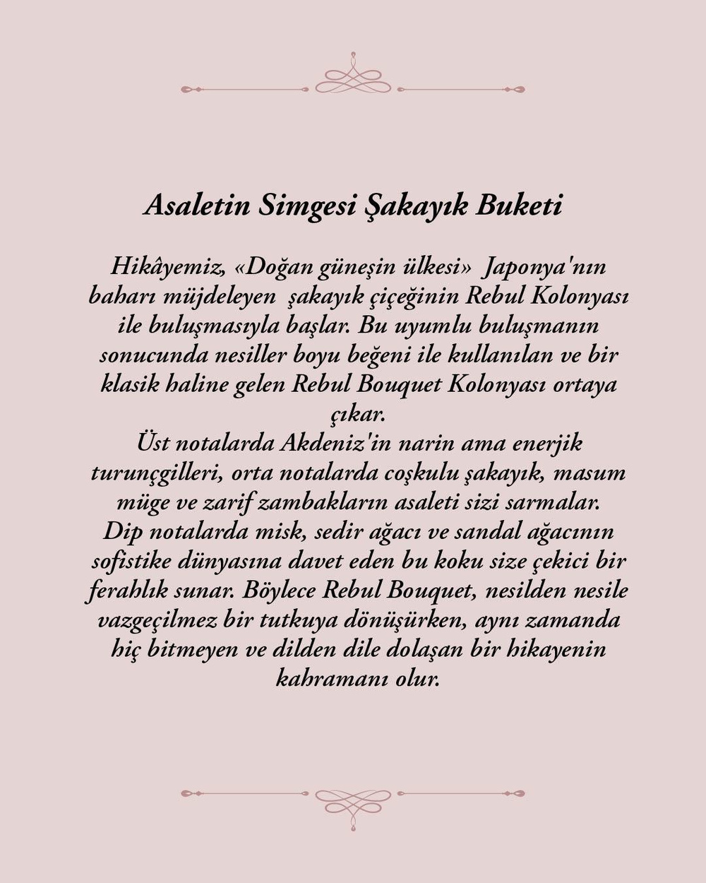 Rebul Bouquet EDC Kolonya 125 ml Pet Şişe