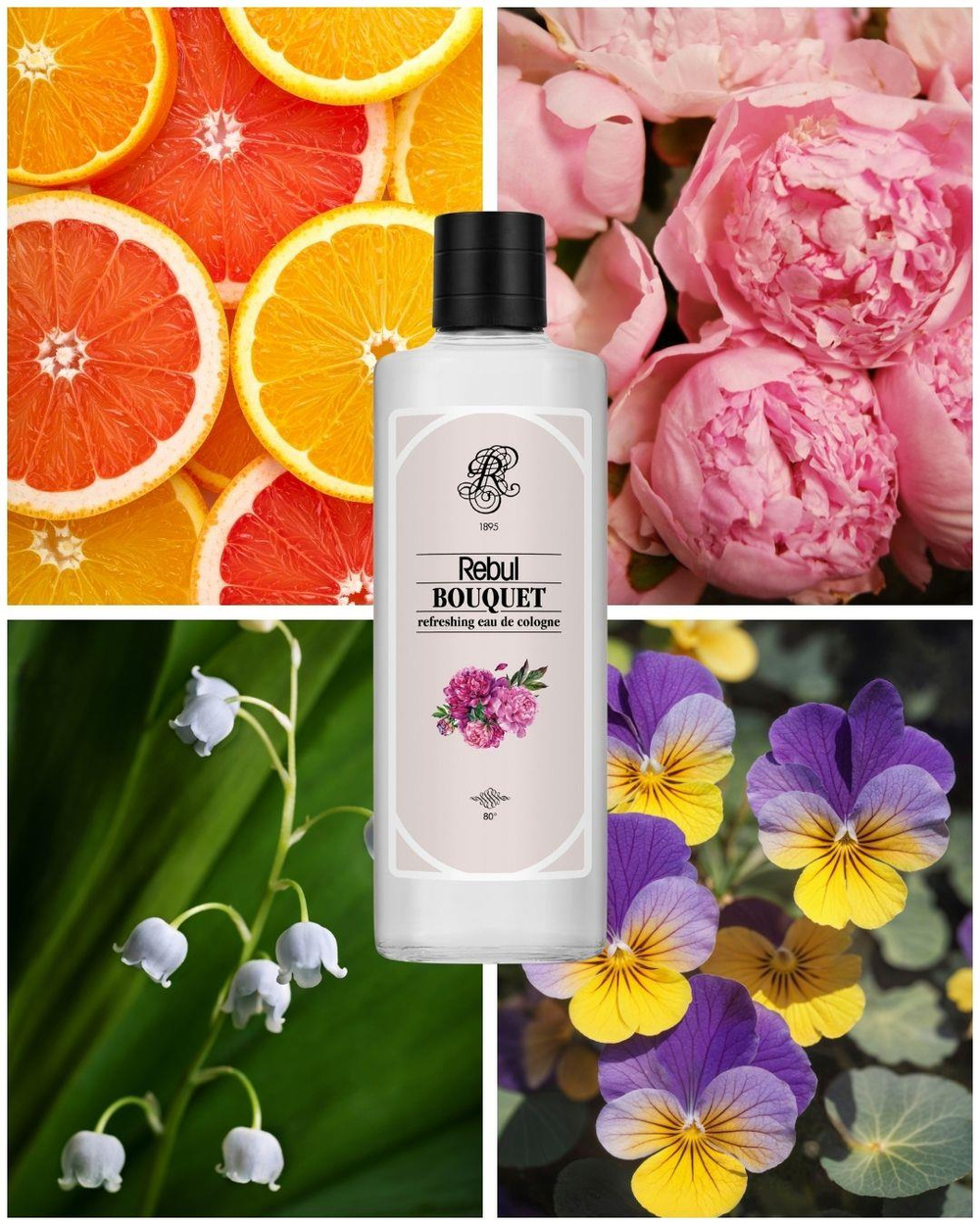 Rebul Bouquet EDC Kolonya 250 ml 2li Set