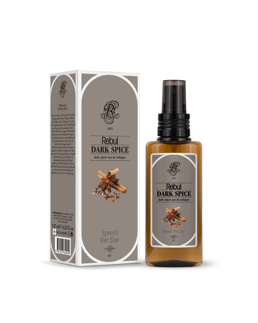 Rebul Dark Spice EDC Kolonya 125 ml Pet Şişe