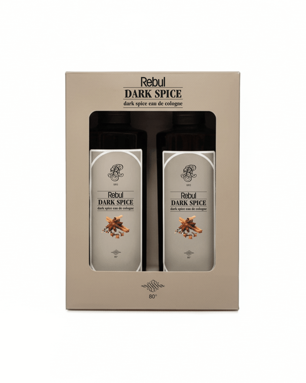 Rebul Dark Spice EDC Kolonya 250 ml 2li Set
