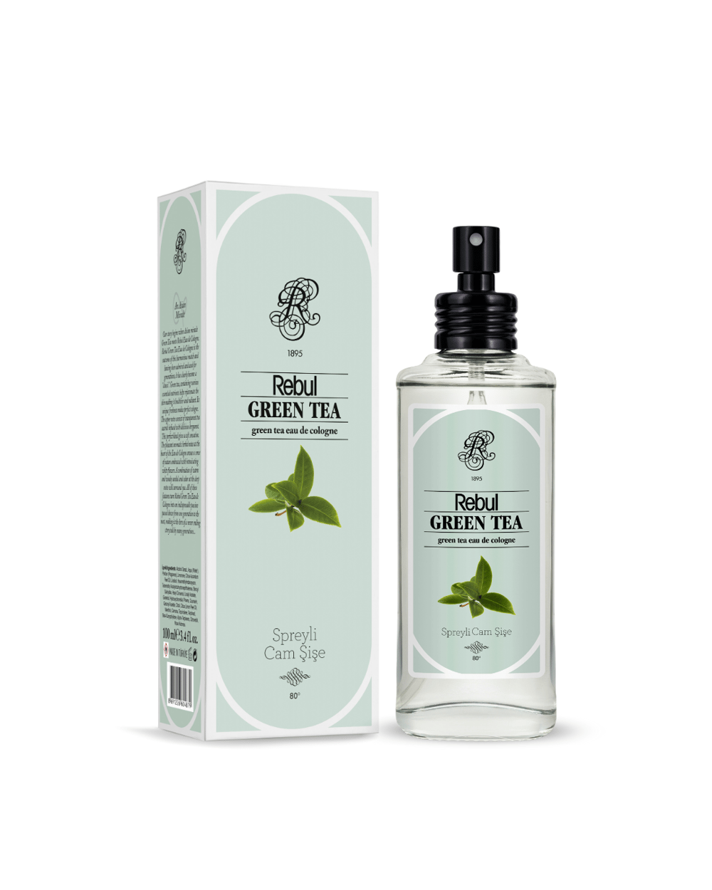 Rebul Green Tea EDC Kolonya 100 ml Cam Şişe