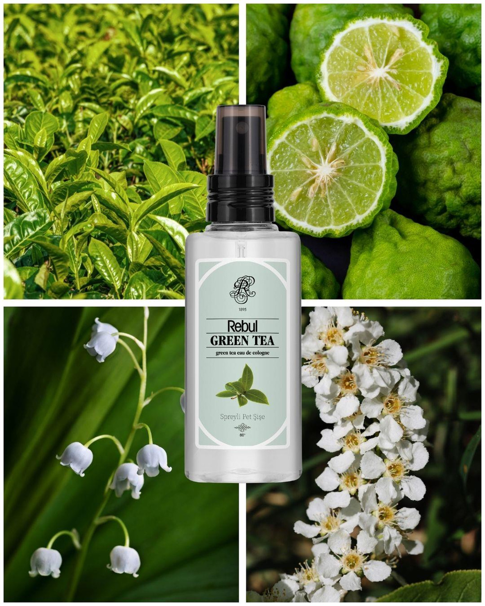 Rebul Green Tea EDC Kolonya 125 ml Pet Şişe