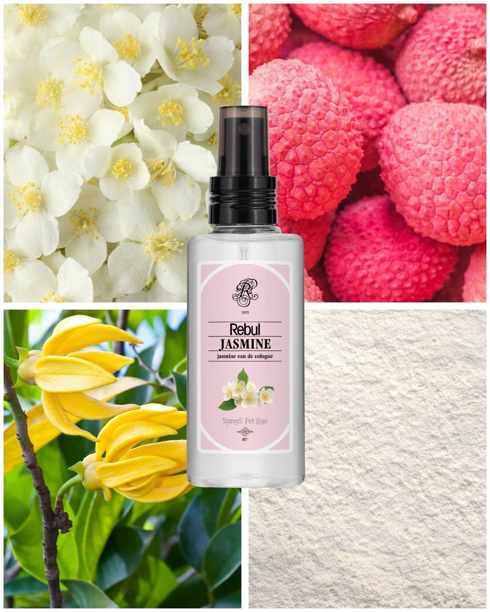 Rebul Jasmine EDC Kolonya 125 ml Pet Şişe