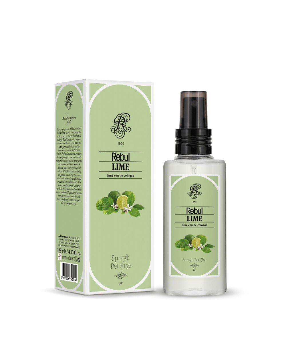 Rebul Lime EDC Kolonya 125 ml Pet Şişe