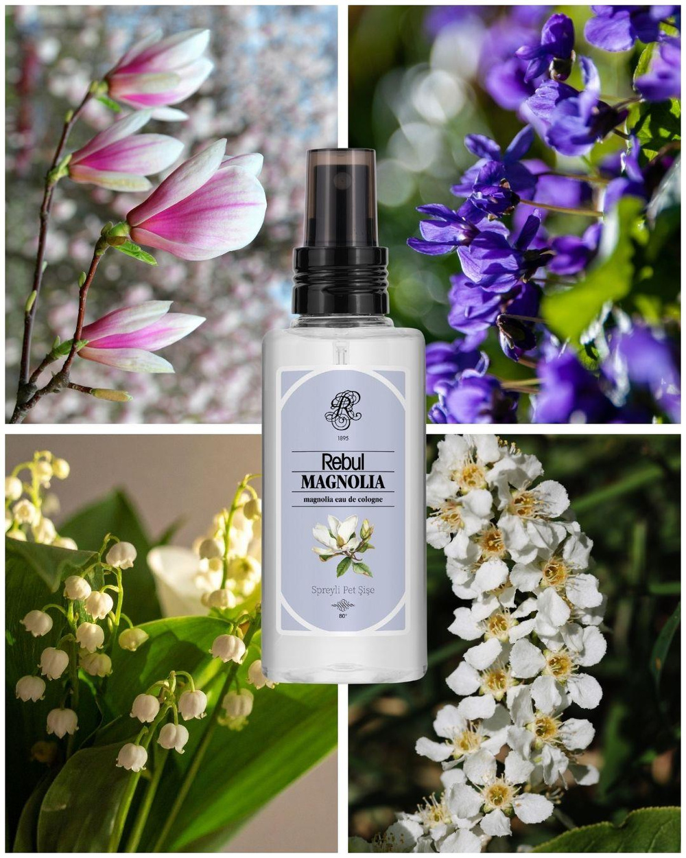 Rebul Magnolia EDC Kolonya 125 ml Pet Şişe