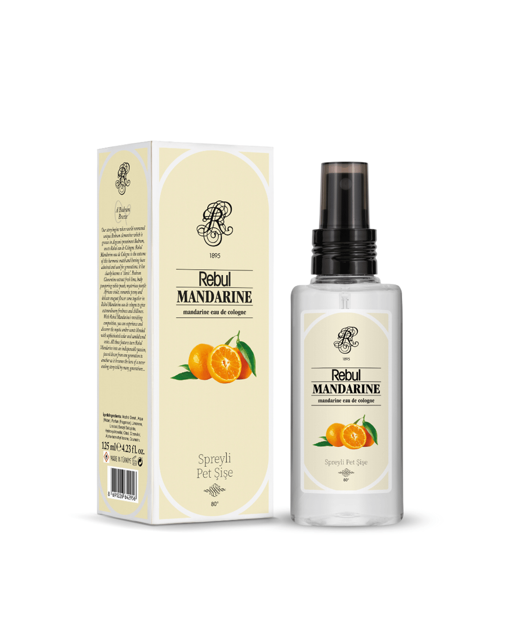 Rebul Mandarine EDC Kolonya 125 ml Pet Şişe