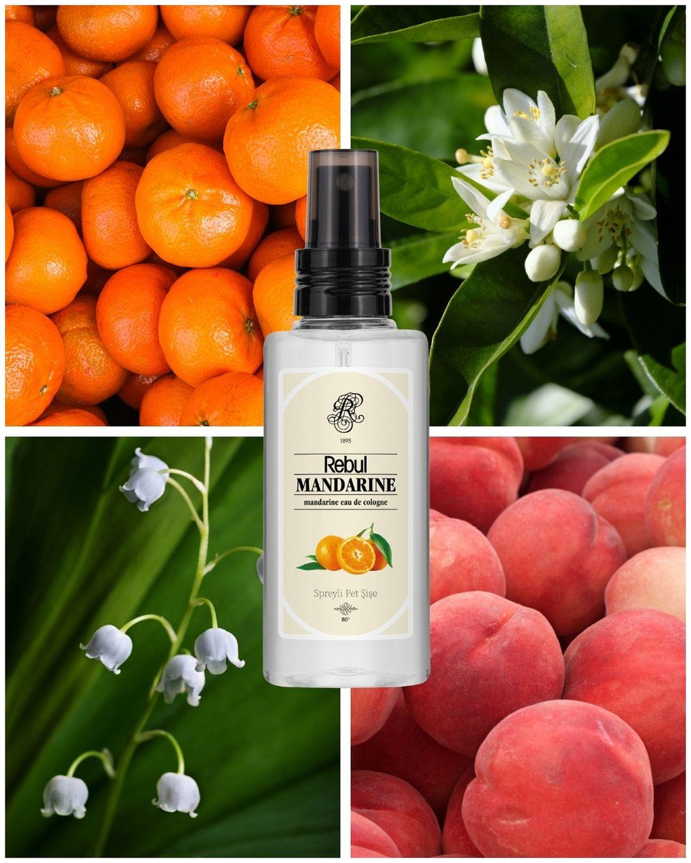 Rebul Mandarine EDC Kolonya 125 ml Pet Şişe