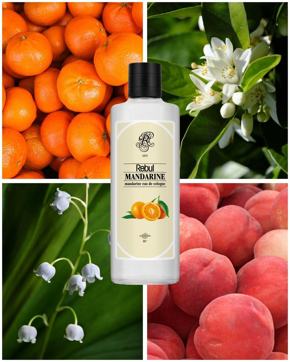 Rebul Mandarine EDC Kolonya 250 ml Cam Şişe