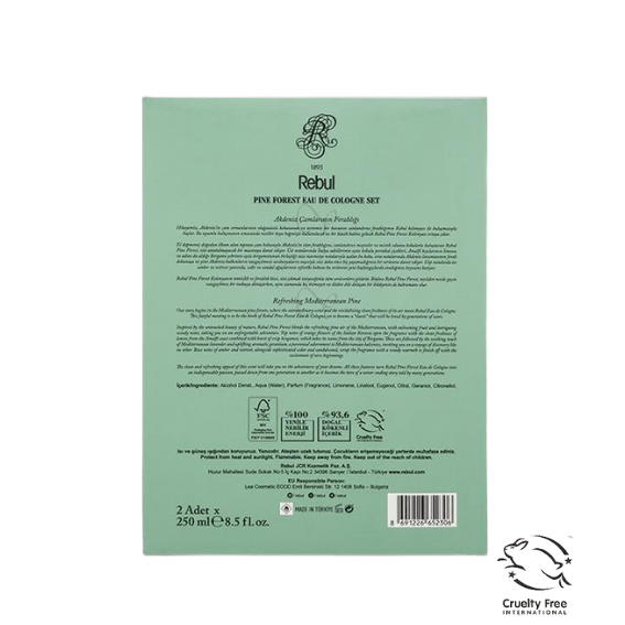 Rebul Pine Forest EDC Kolonya 250 ml 2li Set