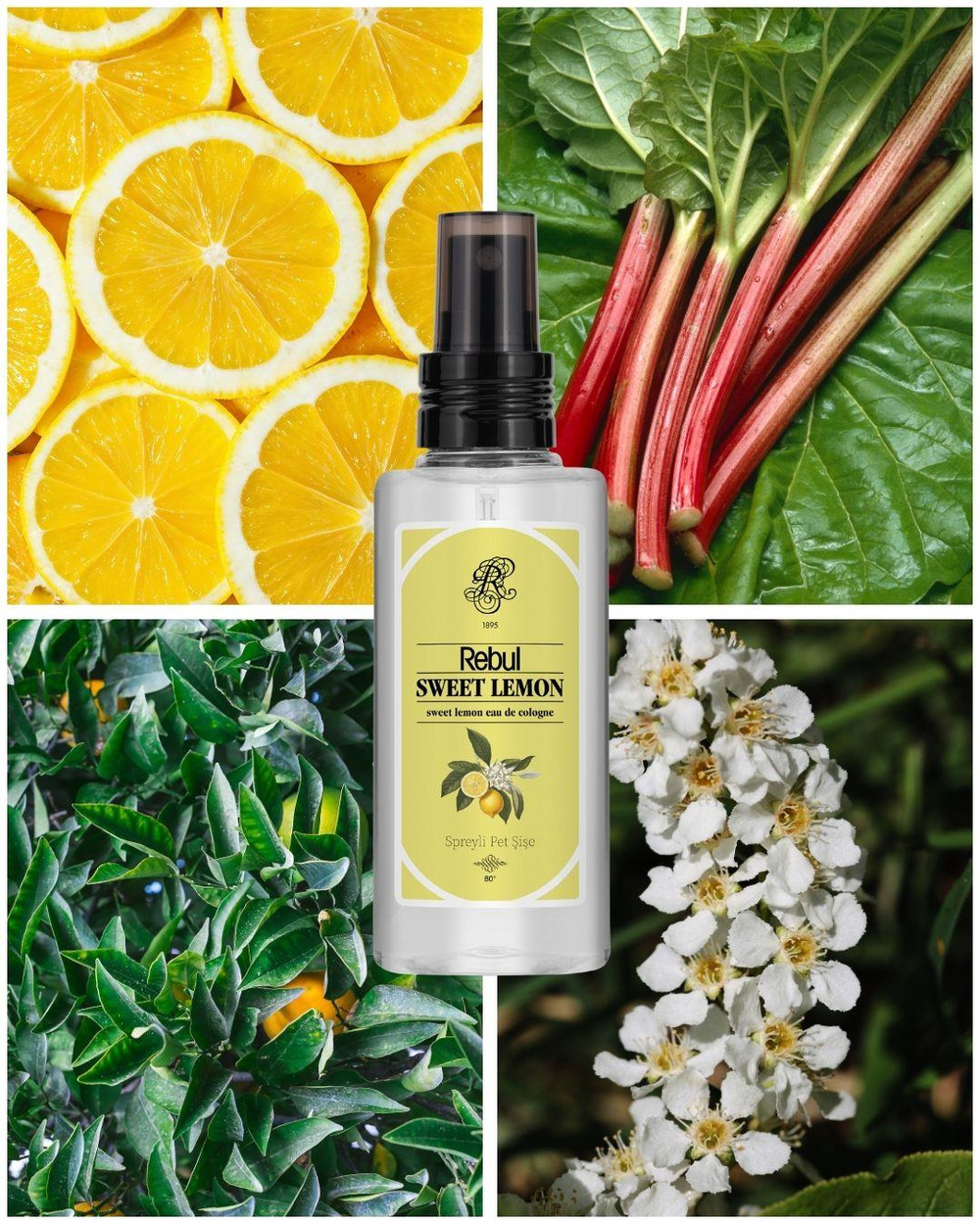 Rebul Sweet Lemon EDC Kolonya 125 ml Pet Şişe