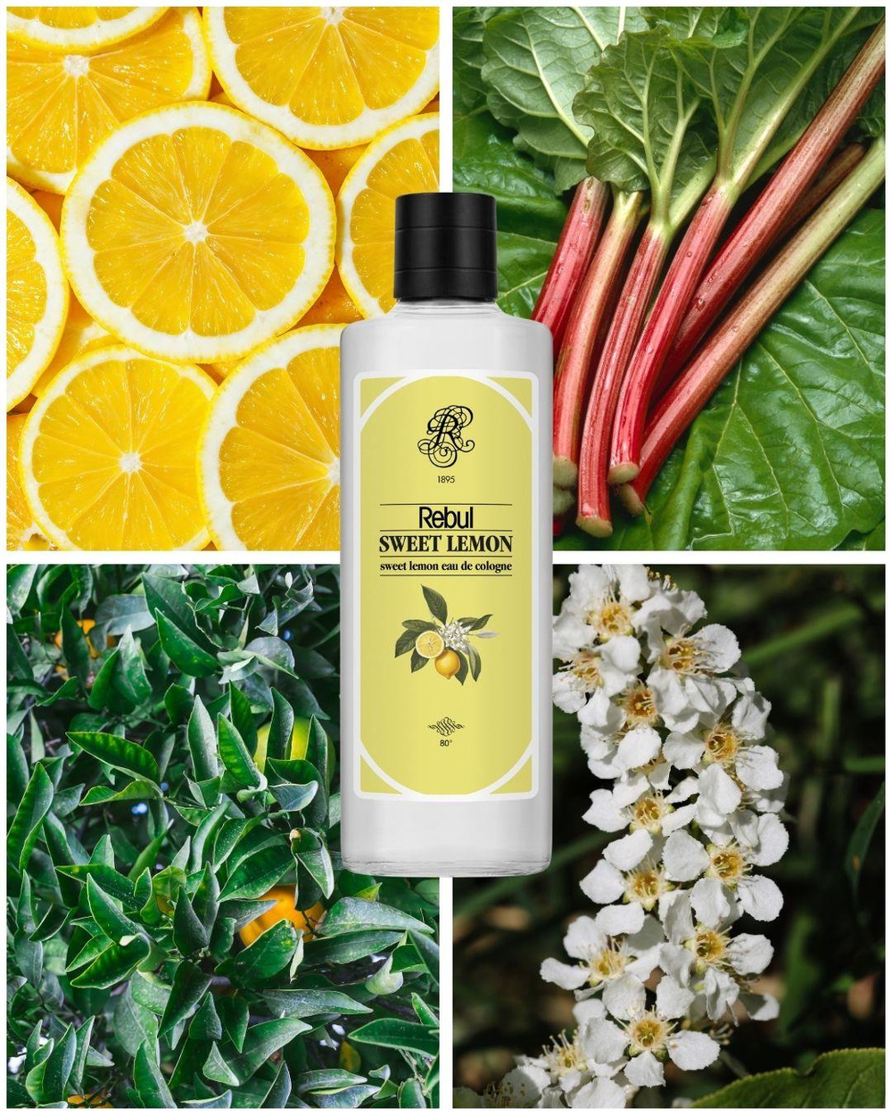 Rebul Sweet Lemon EDC Kolonya 250 ml Cam Şişe
