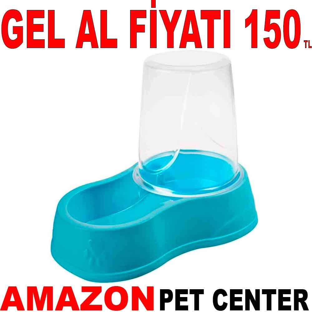 Amazon Rezerveli Mama Su Kabı 1,5 Lt Mavi Gel Al 35000488 Amazon Pet Center