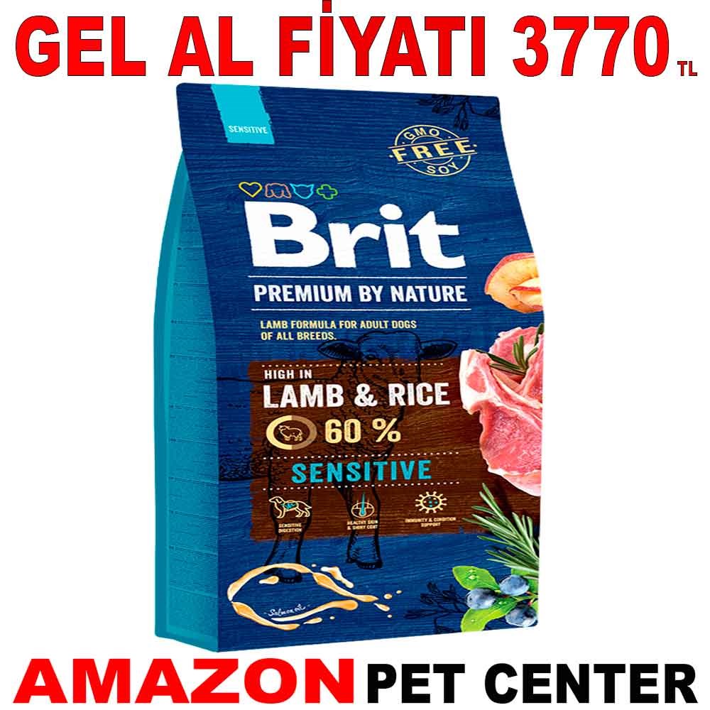 Brit Premium Sensitive Kuzulu Yetişkin Köpek Maması 15 Kg Gel Al 18120004 Amazon Pet Center