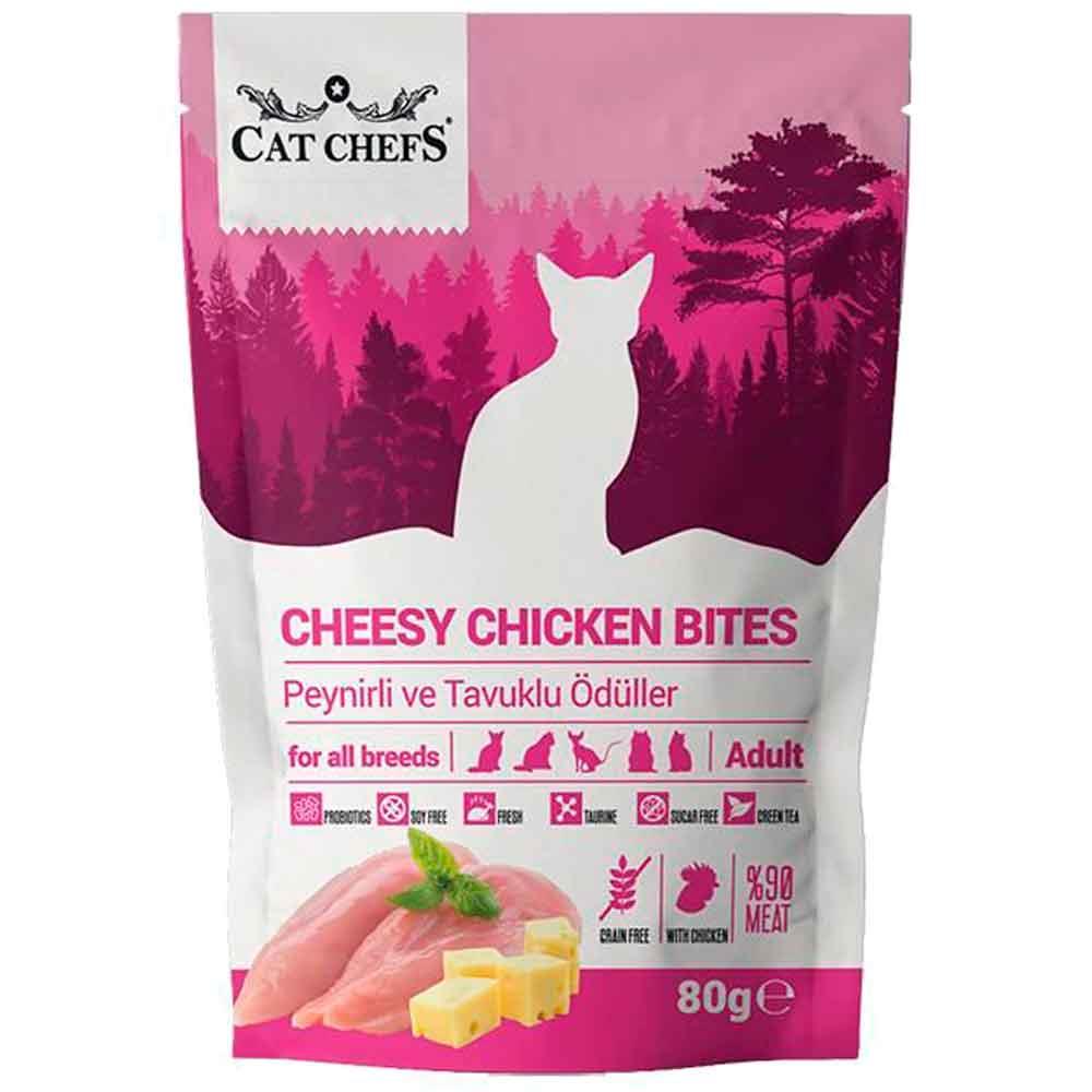Cat Chefs Peynirli ve Tavuklu Tahılsız Kedi Ödülü 80 Gr 8699004265106 Amazon Pet Center
