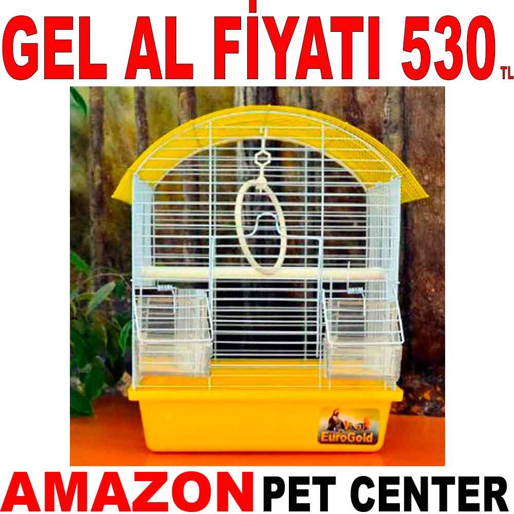Euro Gold Kuş Kafesi Oval Çatı Karışık Renkli 1216A 19190006 Amazon Pet Center