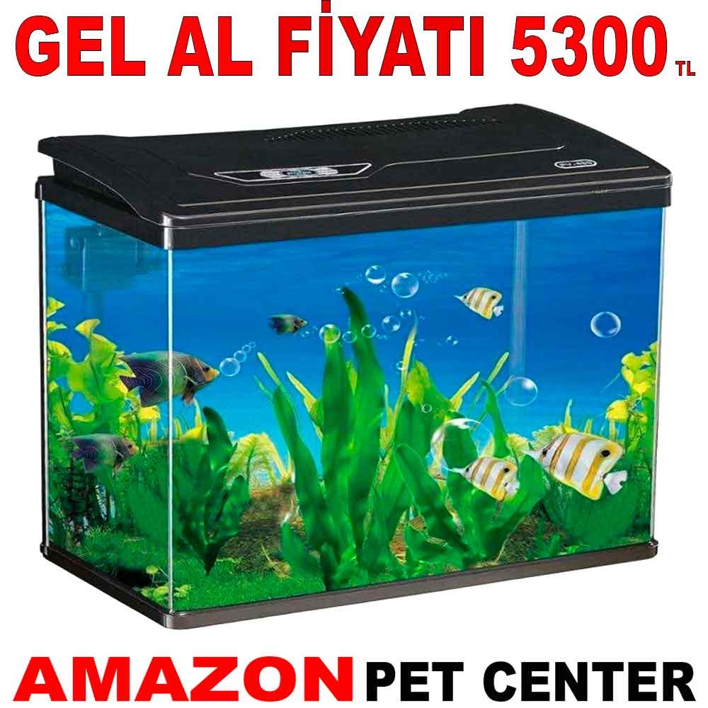 Makro İthal Akvaryum Seti Siyah 48 Cm 26 x 46 Cm Bombeli Gel Al 35014966 Amazon Pet Center