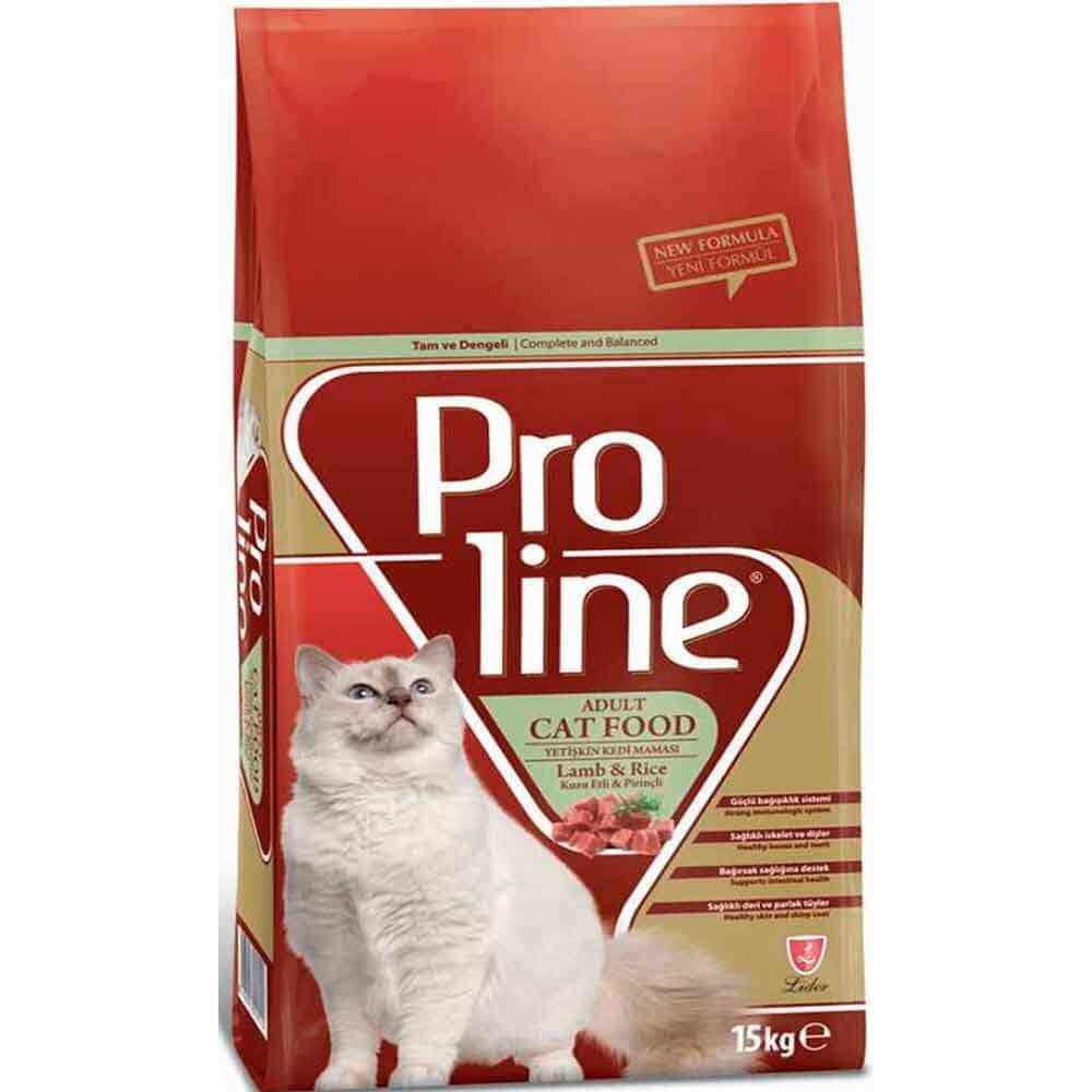 Proline Kuzu Etli Kedi Maması 15 kg 8698995010115 Pro Line Yetişkin Kedi Mamaları Amazon Pet Center