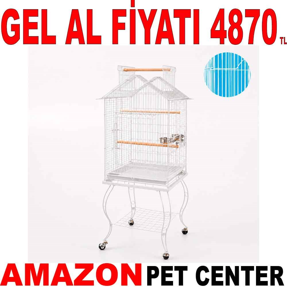 QH Sehpalı Papağan Kafesi BEYAZ 51x51x139 Cm 934 AB Gel Al 19198002 Amazon Pet Center