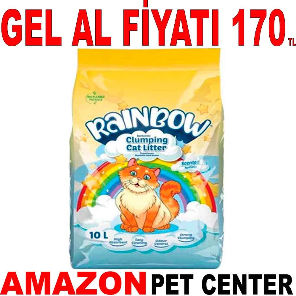 Rainbow Parfümlü Topaklanan Kedi Kumu 10 Lt Gel Al 17961004 Amazon Pet Center