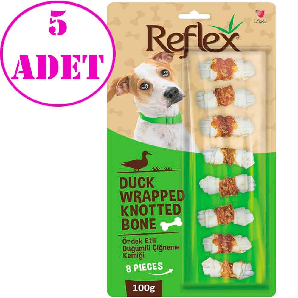 Reflex Ördek Etli Düğümlü Çiğneme Kemiği 8'li 100 Gr 5 AD 32135756 Amazon Pet Center