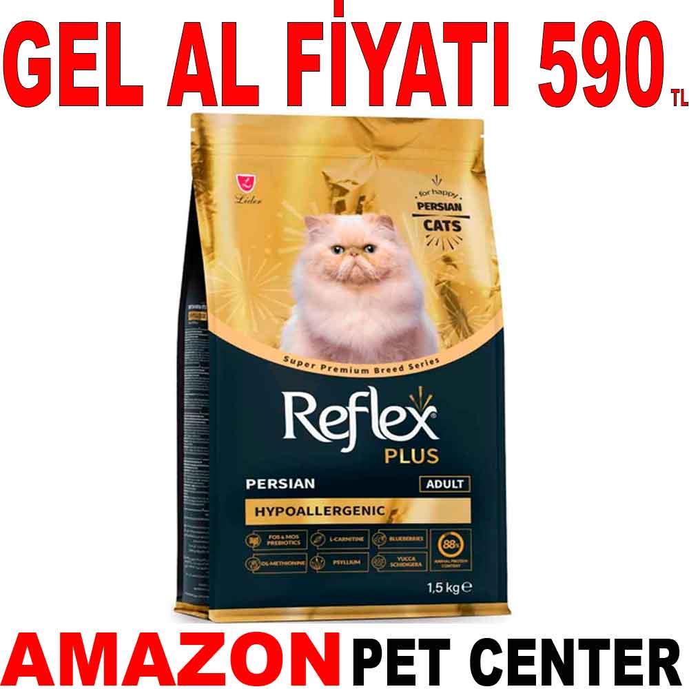 Reflex Plus Persian Hipoalerjenik Tavuklu Yetişkin Kedi Maması 1,5 Kg Gel Al 21097003 Amazon Pet Center