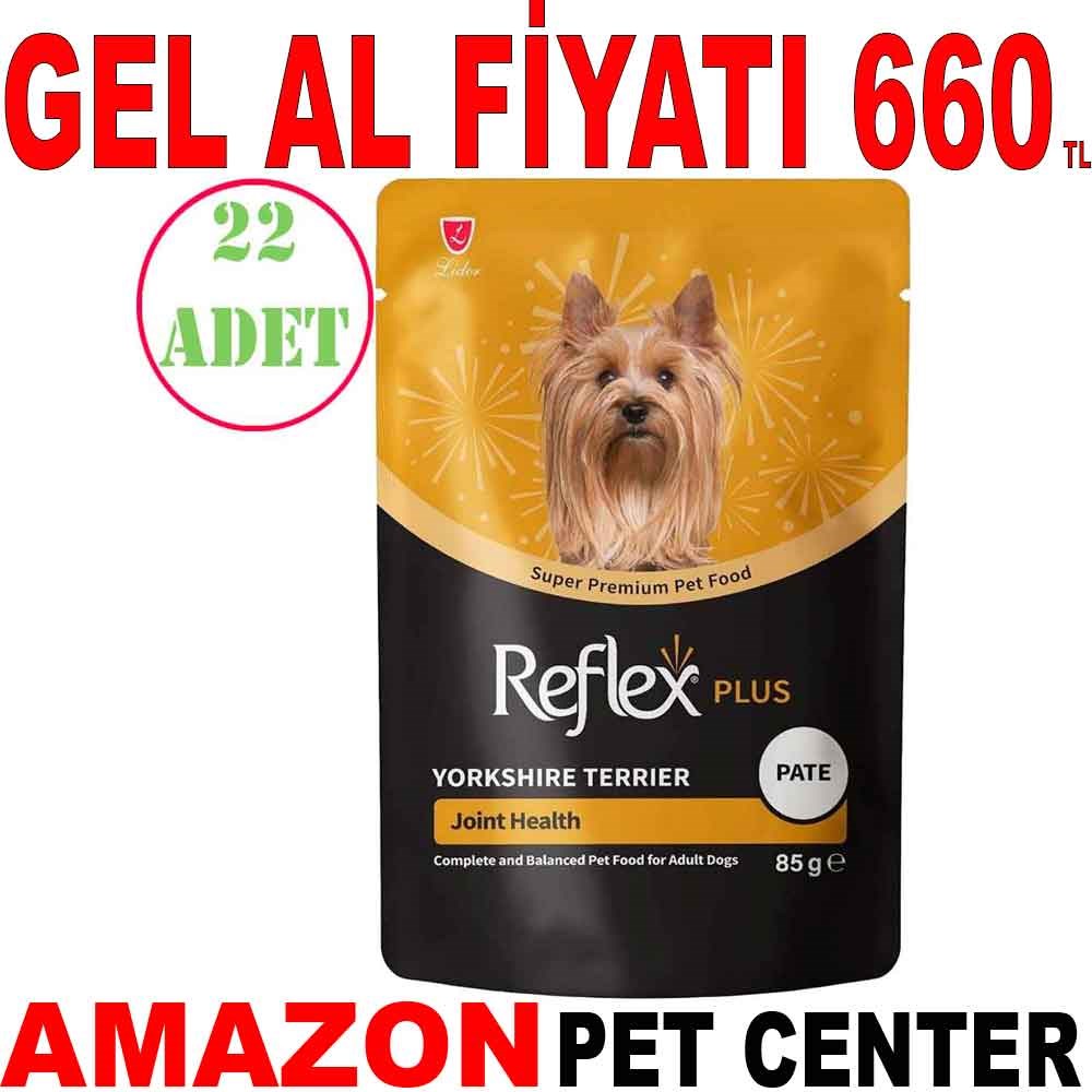 Reflex Plus Yorkshire Terrier Köpek Pouch Mama 85 Gr 22 Ad Gel Al 35013860 Amazon Pet Center