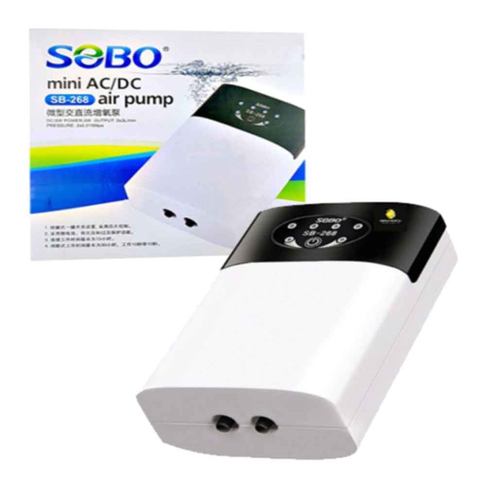 Sobo Hava Motoru Şarjlı Dijital 2W 2X3 Lt/Min 6925394820673 Sobo Akvaryum Hava Motorları Amazon Pet Center