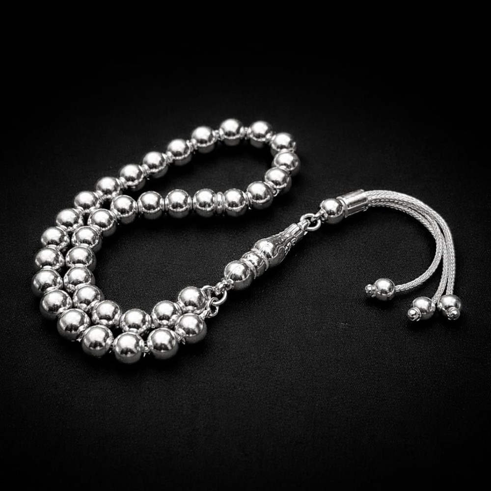 925 Ayar Gümüş Küre Kesim Bilek Boy Tesbih