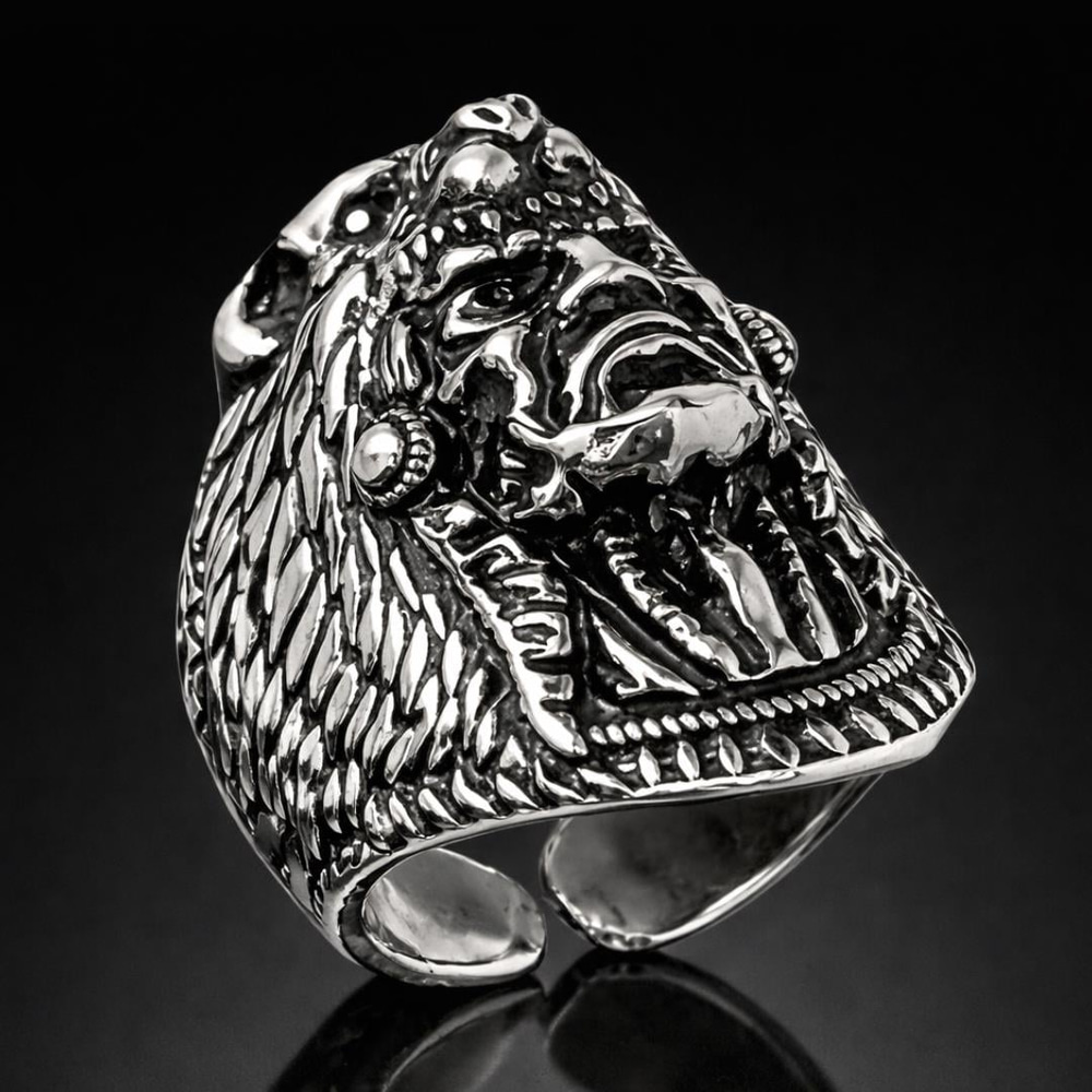 Savaşcı Motifli Zihgir Gümüş Erkek Yüzük