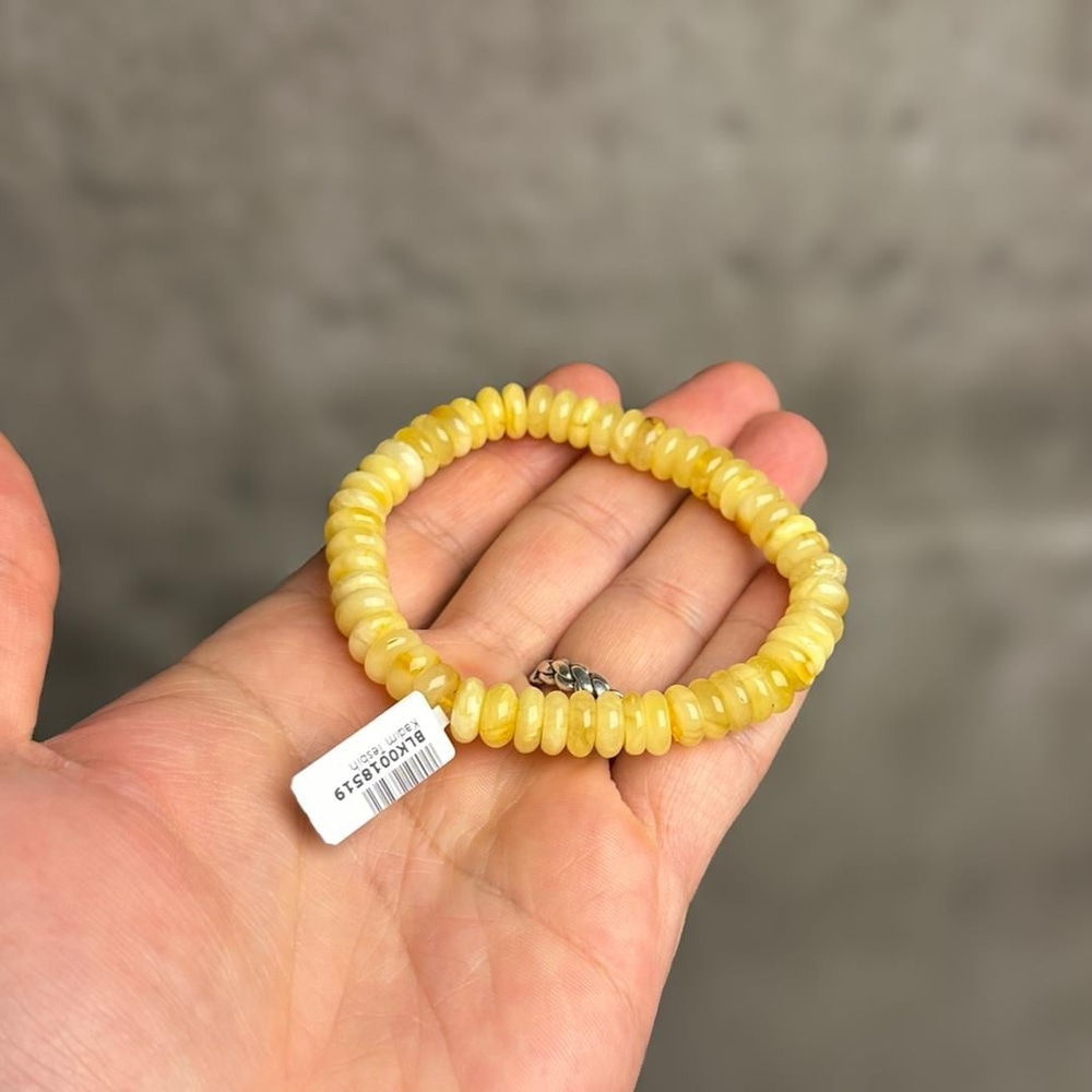Tekerlek Model Kehribar Bileklik