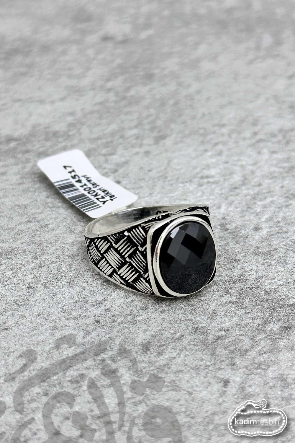 Küçük Oval Safir Taşlı 925 Ayar Gümüş Yüzük