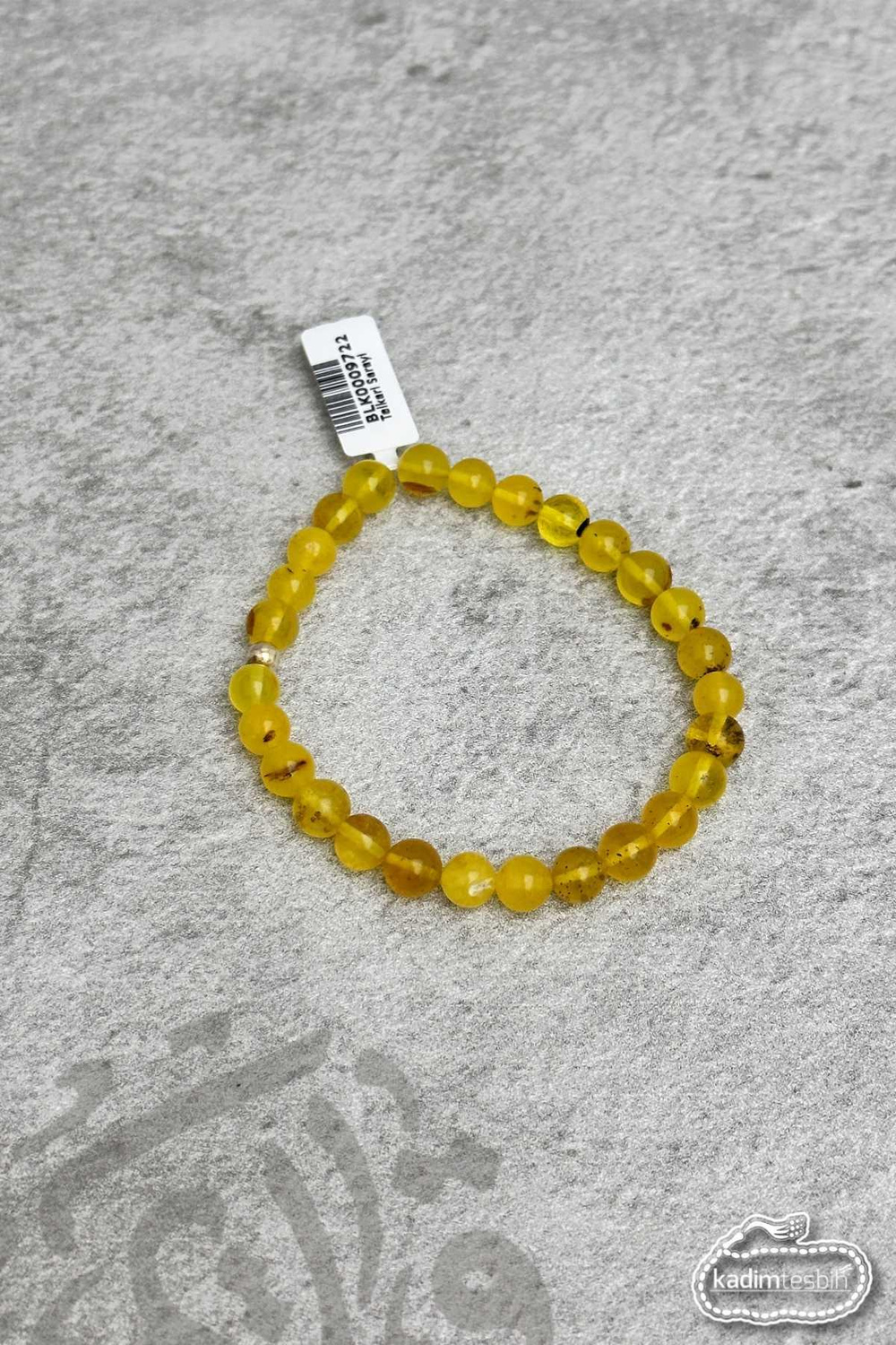 Unisex Yetişkin Damla Kehribar Bileklik