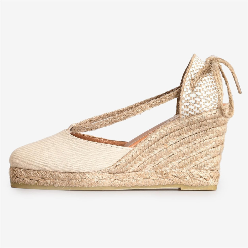 Bej Kadın Espadril Sandalet