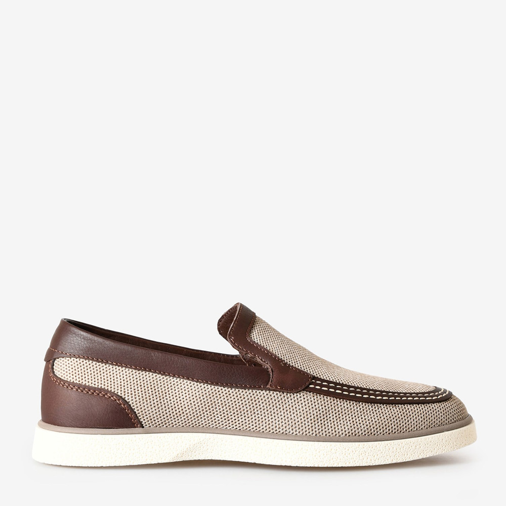 Bej Triko Erkek Loafer