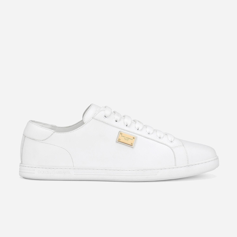 Dolce&Gabbana Beyaz Deri Erkek Sneaker