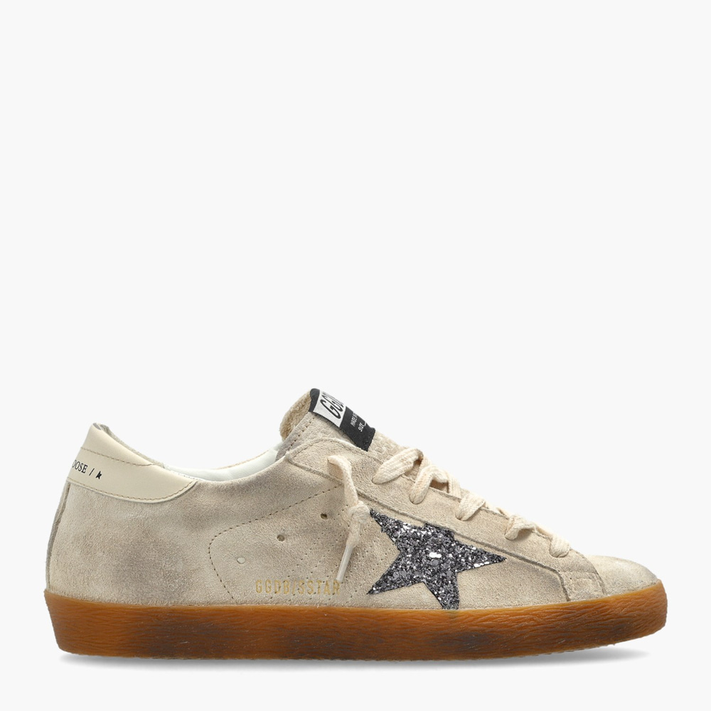 Golden Goose Bej Deri Super-Star 7202 Kadın Sneaker
