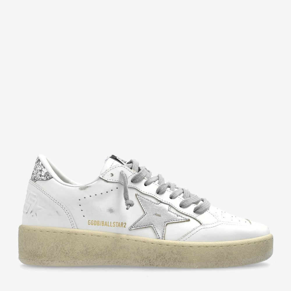 Golden Goose Beyaz Deri Ball-Star 2 6966 Kadın Sneakers