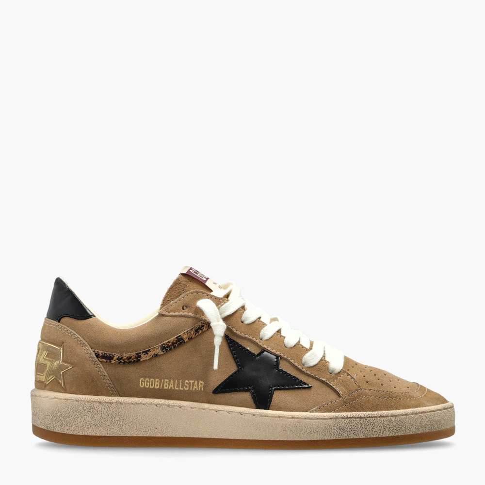 Golden Goose Kahve Deri Ball-Star 8704 Kadın Sneakers