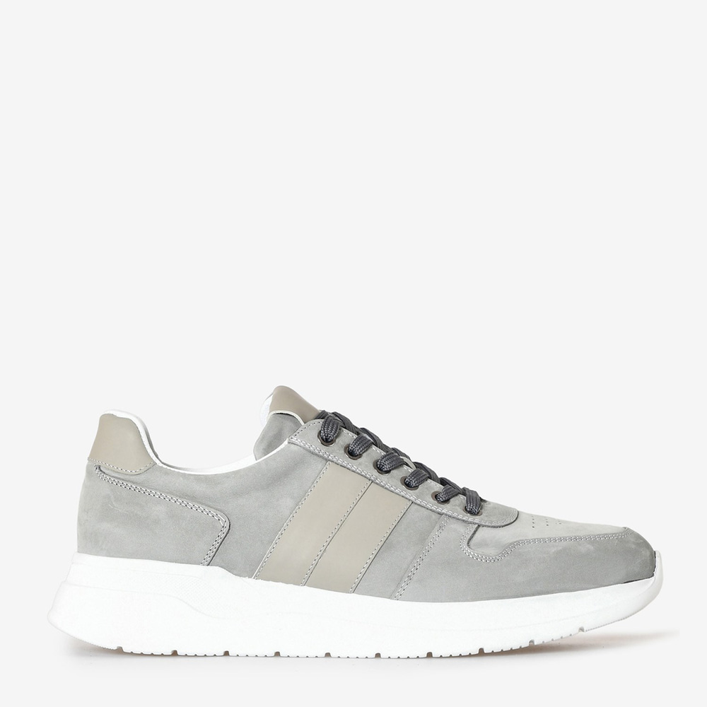 Gri Kombin Deri Erkek Sneakers