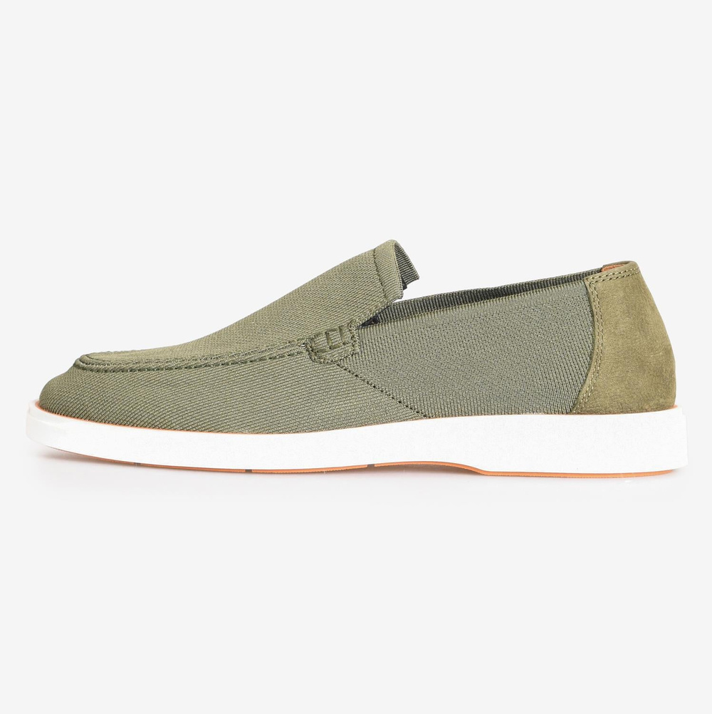 Haki Triko Erkek Loafer
