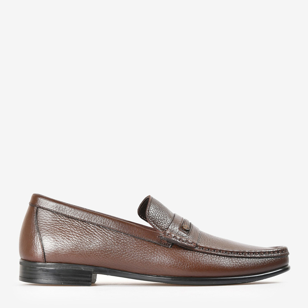 Kahve Deri Erkek Loafer