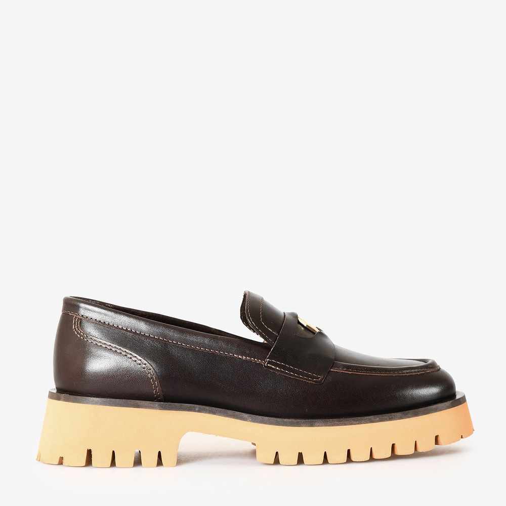 Kahve Deri Kadın Loafer